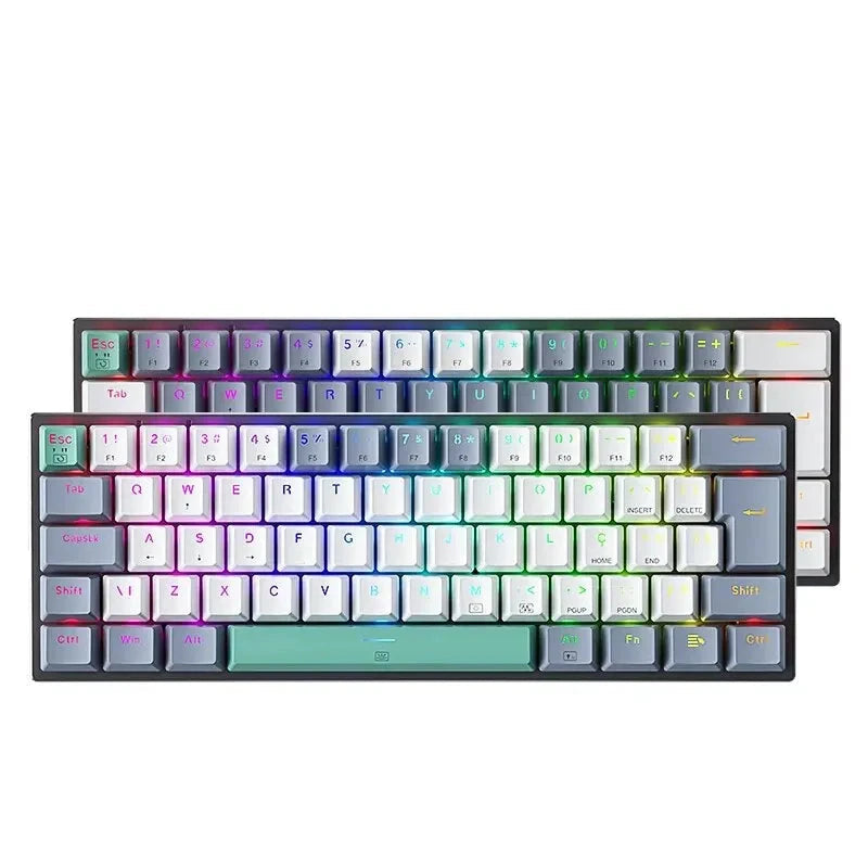 Teclado Mecânico MACHENIKE K500-B61 - com Luz RGB e Switches Hot-Swap Teclado Mecânico MACHENIKE K500-B61 - com Luz RGB e Switches Hot-Swap